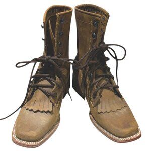 Reywelt Lace up Western/Roper Boots Brown Size 6